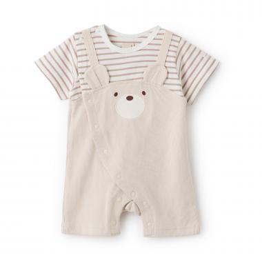 くま耳サロペットカバーオール