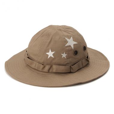 UVケア 星刺しゅうマウンテンハット