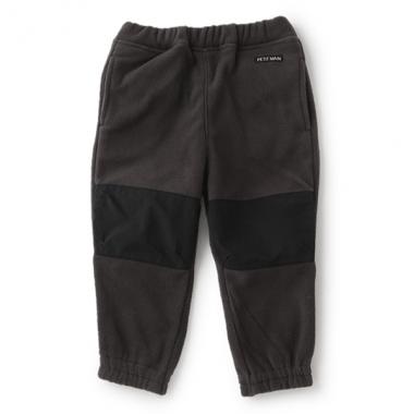 裏起毛 膝パッチパンツ