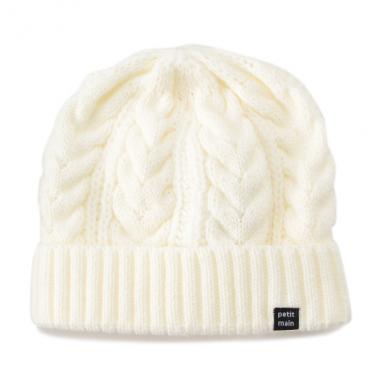 ケーブルアクリルニット帽
