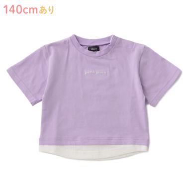 オーガビッツ レイヤード風ロゴ刺しゅうTシャツ