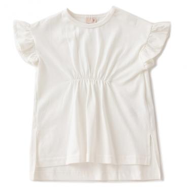 ウエストギャザーロングTシャツ