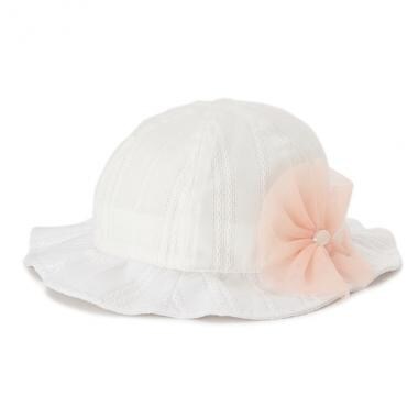 チュールリボンつきハット