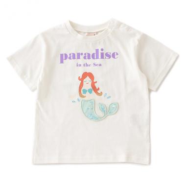 マーメイドシアーアップリケTシャツ