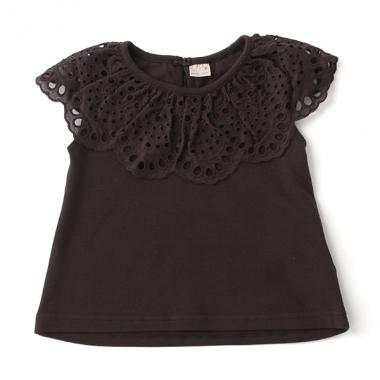 スカラップレース衿Tシャツ