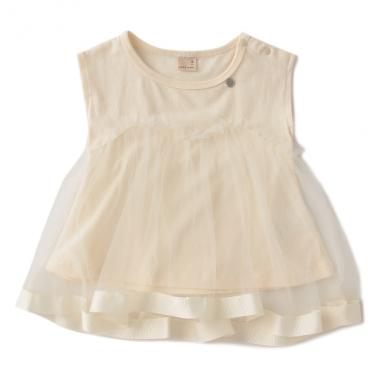 ふんわりチュールつきチュニック