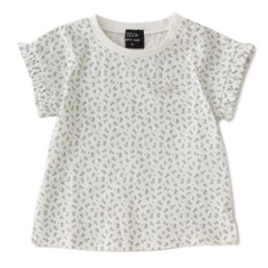 オーガニックコットン ワンポイント刺しゅうフレアTシャツ