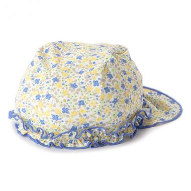 日よけ布つき小花柄スイムキャップ【SWIM】