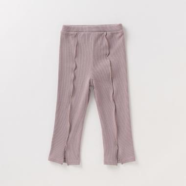 フロントスリットリブレギンス