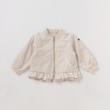 チュール重ね裾フリルブルゾン