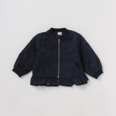 チュール重ね裾フリルブルゾン