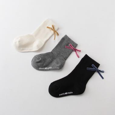 バックリボンつきソックス3Pセット