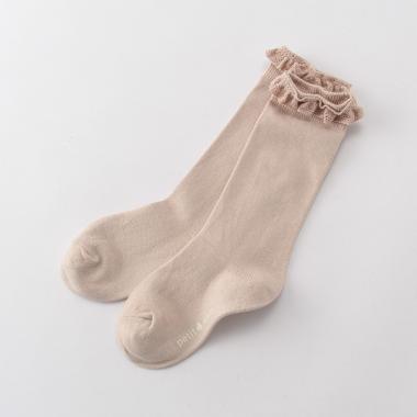 レースフリルハイソックス