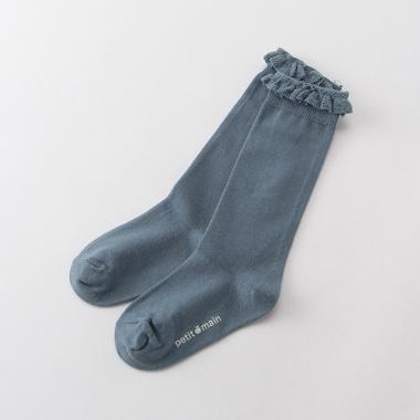 レースフリルハイソックス