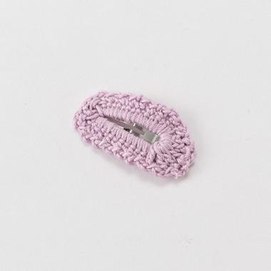 ニット編みヘアクリップ