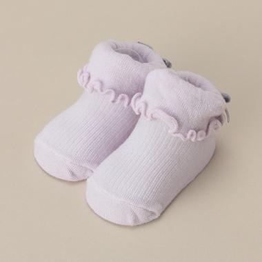 後ろリボンメロウ折り返しカップソックス