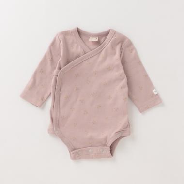 抗菌防臭 チェリー柄ロンパース