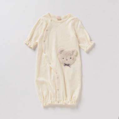 抗菌防臭 クマポケットつき2WAYオール