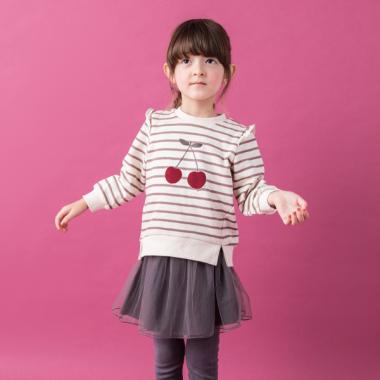 オーガニックコットン 裏毛 チェリートレーナー