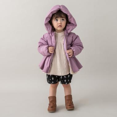 はっ水 ペプラムフリルダウン入りジャケット