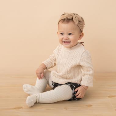 ケーブルTシャツ×花柄ブルマセット