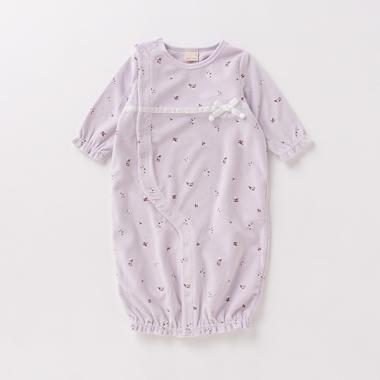 抗菌防臭 花柄ベロア2WAYオール