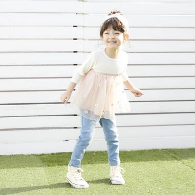 オーガニックコットン デニムスキニーパンツ