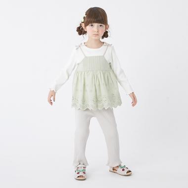 針抜きレギンスパンツ