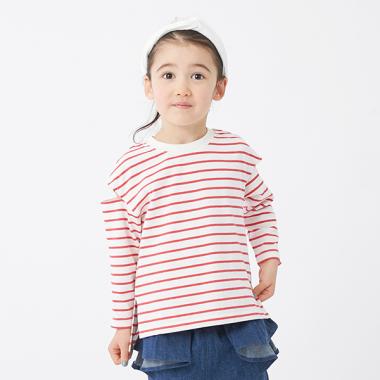 USAコットン 袖スリットTシャツ