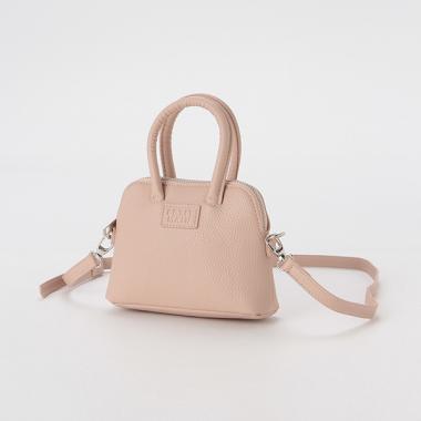 合皮台形ミニバッグ