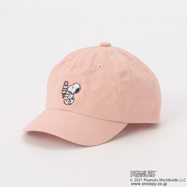 【PEANUTSコラボ】 スヌーピー刺しゅうキャップ