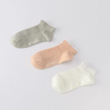 フリルつきアソートスニーカーインソックス3Pセット