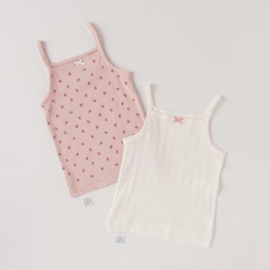 オーガニックコットン キャミソール肌着2枚セット