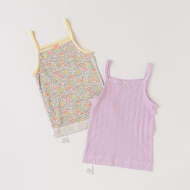 オーガニックコットン キャミソール肌着2枚セット