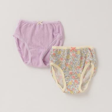 オーガニックコットン GIRLショーツ2枚セット