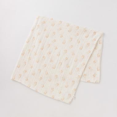 オーガニックコットン アニマル総柄ガーゼおくるみ
