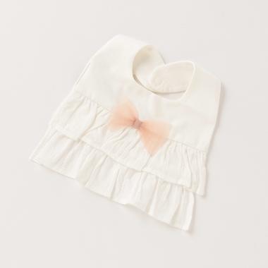 リボンつき2段フリルスタイ