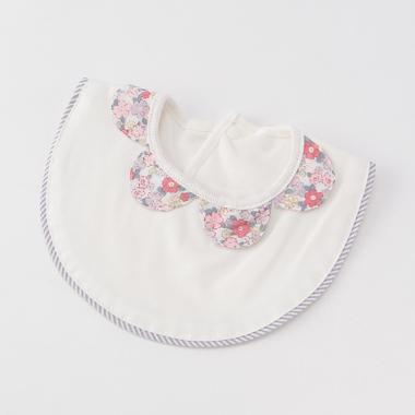 オーガニックコットン スカラップ衿スタイ