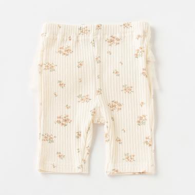 【接触冷感】 5分丈バックフリルレギンス