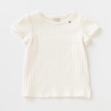 テレコパフ袖Tシャツ