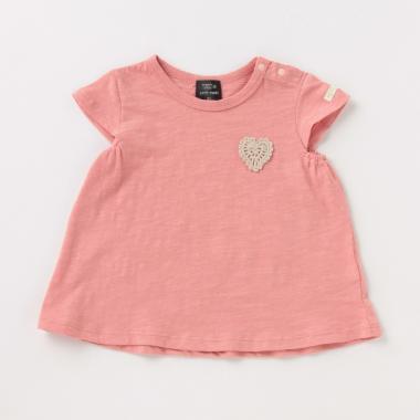 【オーガビッツ／接触冷感】編みモチーフTシャツ