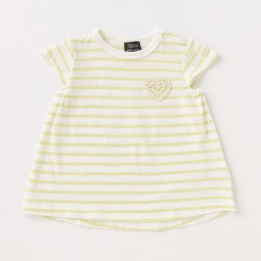 【オーガビッツ／接触冷感】編みモチーフTシャツ