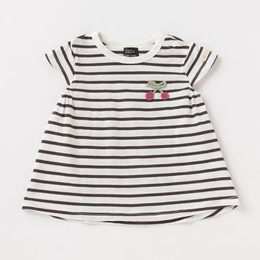 【オーガビッツ／接触冷感】編みモチーフTシャツ