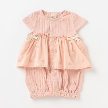 【オーガニック】フリル2WAYオール