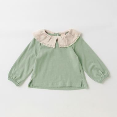 【リンク】レース襟長袖T(キッズサイズ)