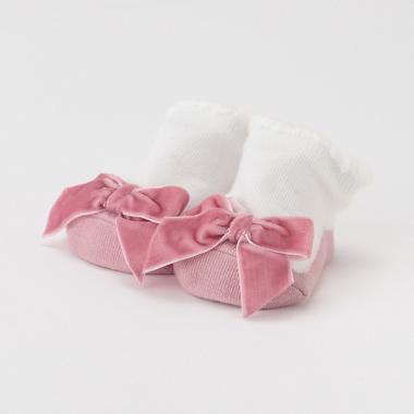 つま先リボンカップソックス