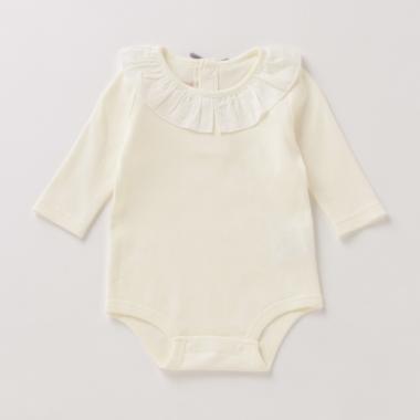 【オーガニック】衿つきロンパース