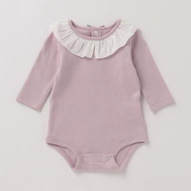 【オーガニック】衿つきロンパース