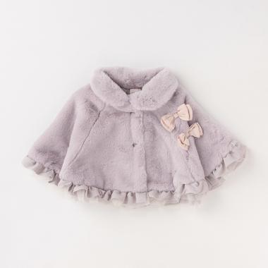 【抗菌防臭】リボンファーケープ