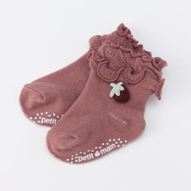 イチゴモチーフソックス